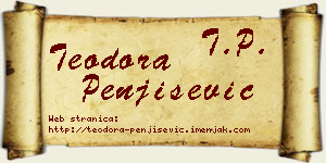 Teodora Penjišević vizit kartica